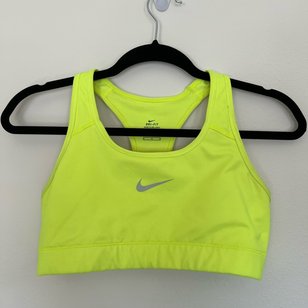 Nike Neon Yellow Sports Bra